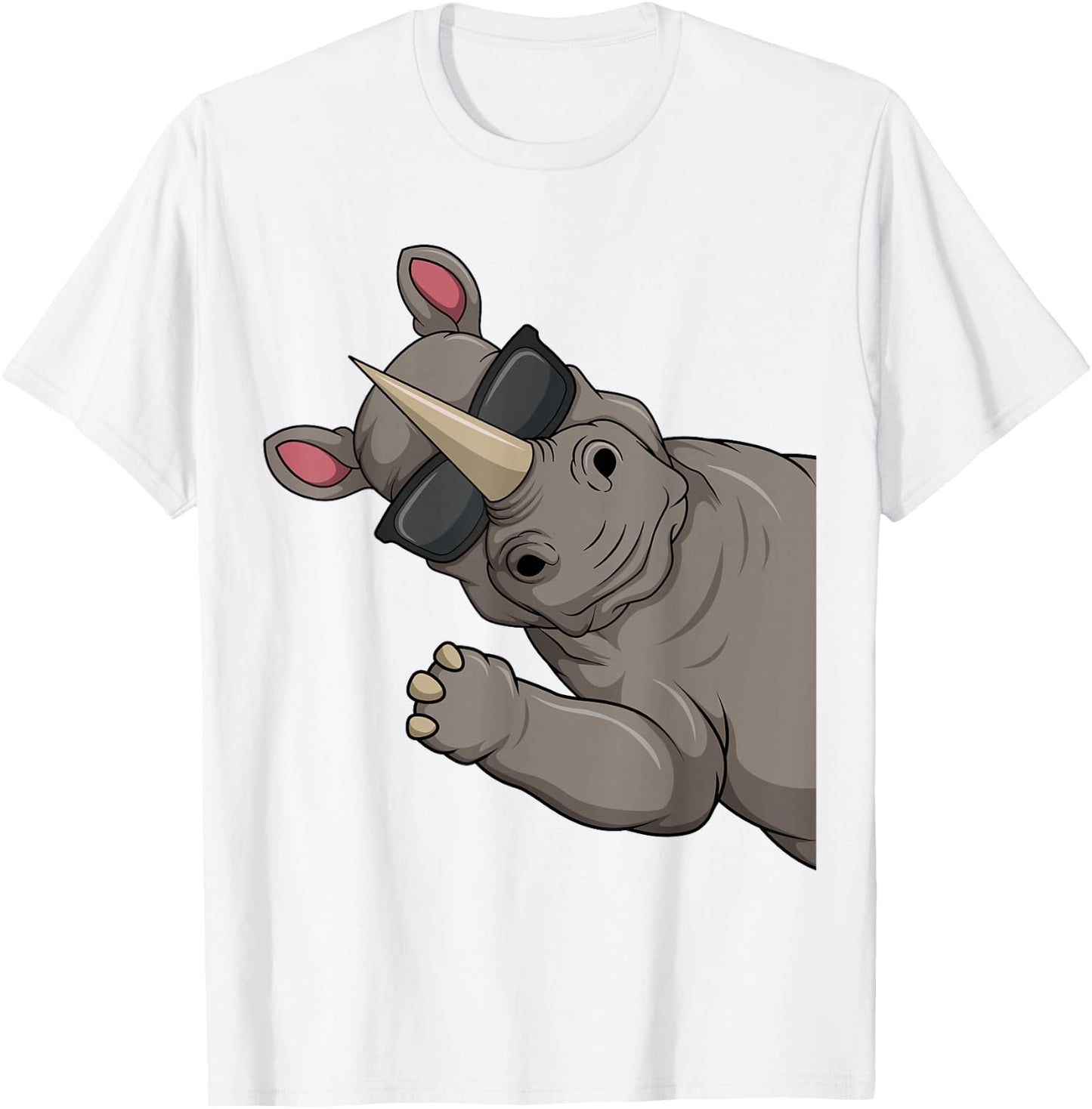 Rhino Children's Boys' Women's , White T-Shirt - T-Shirt | White