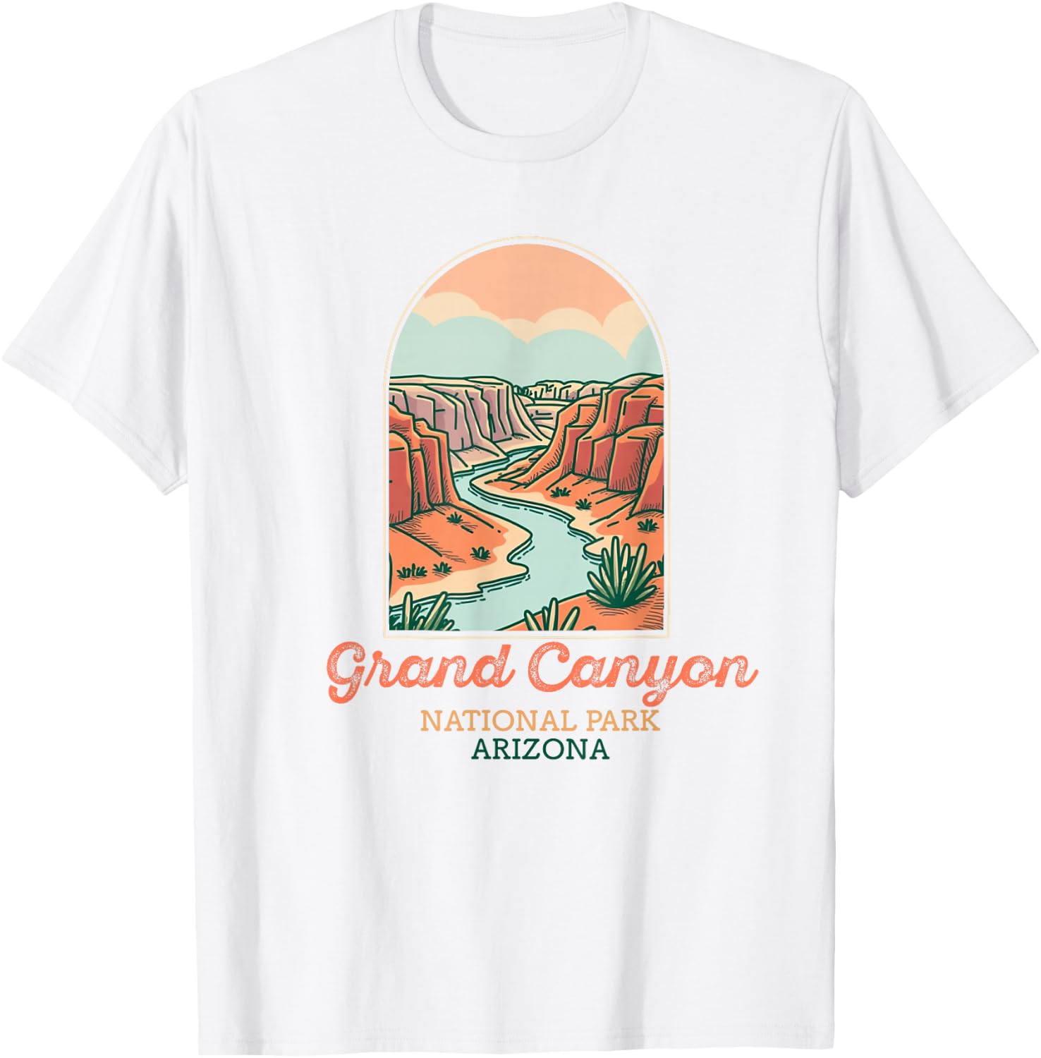 Grand Canyon National Park Souvenir Arizona Hommes Femmes T-Shirt - T-Shirt | White
