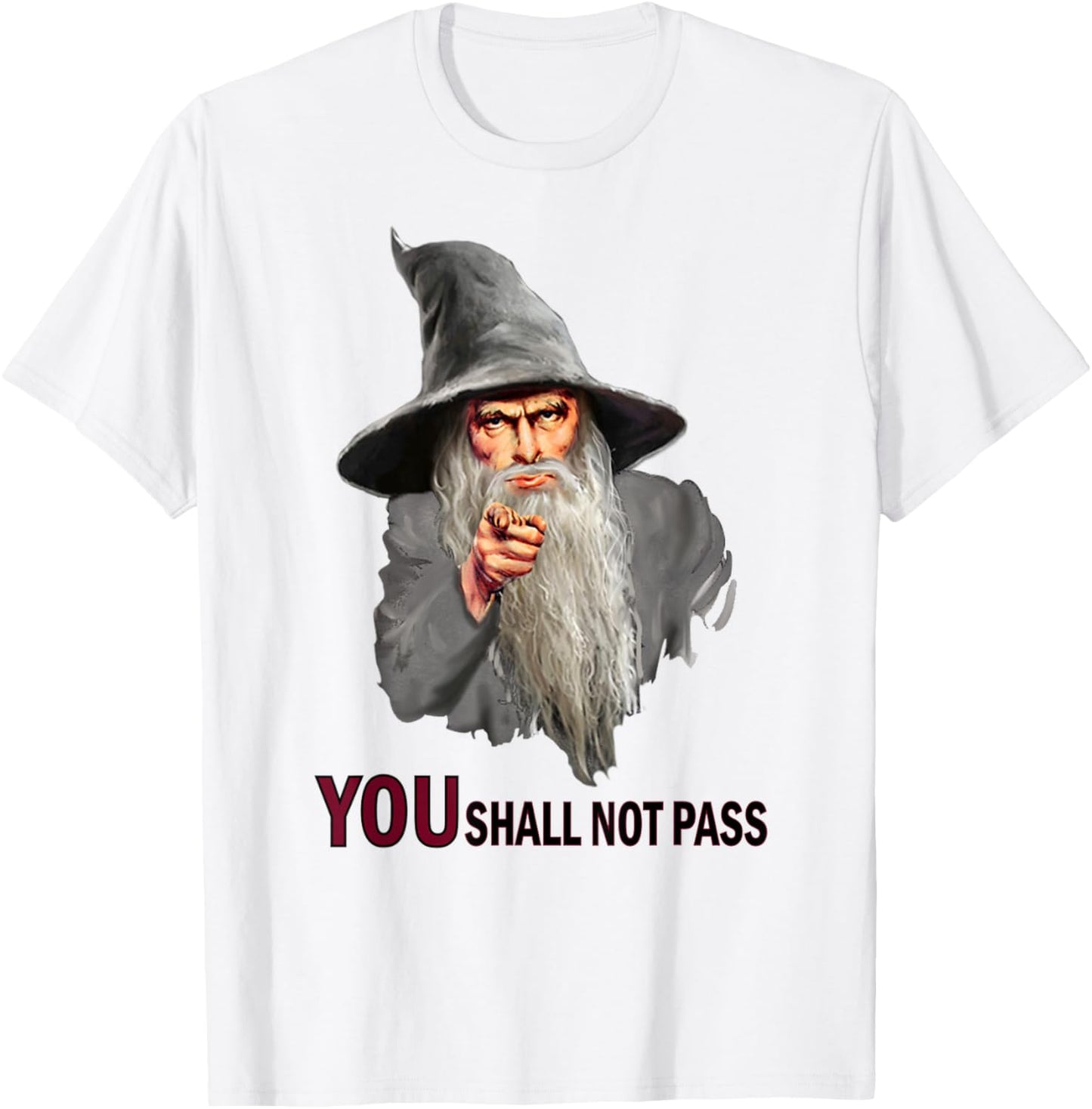 You Shall Not Pass Wizard Shirt Funny Uncle Sam T-Shirt - T-Shirt | White