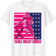 Tackle Breast Cancer Pink Out Football Breast Cancer T-Shirt - T-Shirt | White