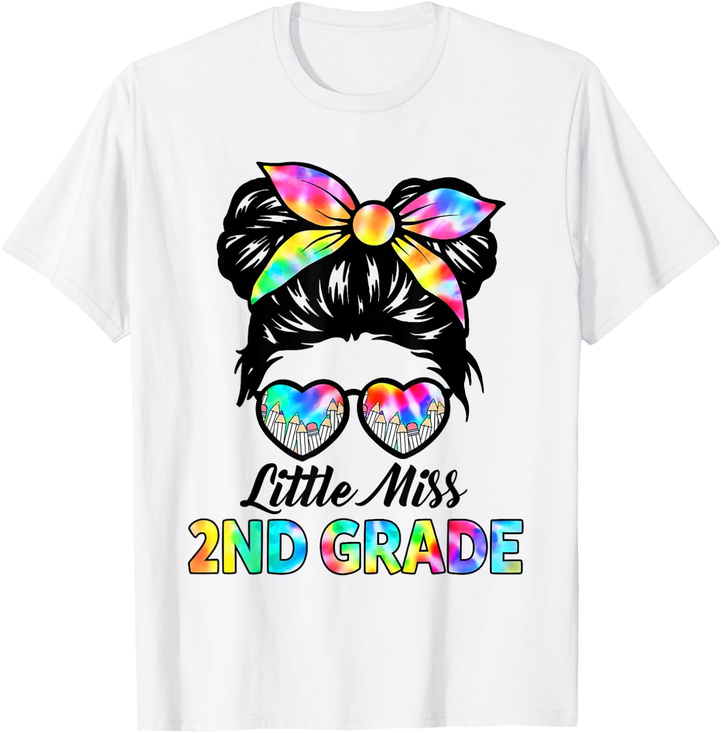 Little Miss 2nd Grade Back To School Second Grade Girls Kids T-Shirt - T-Shirt | White