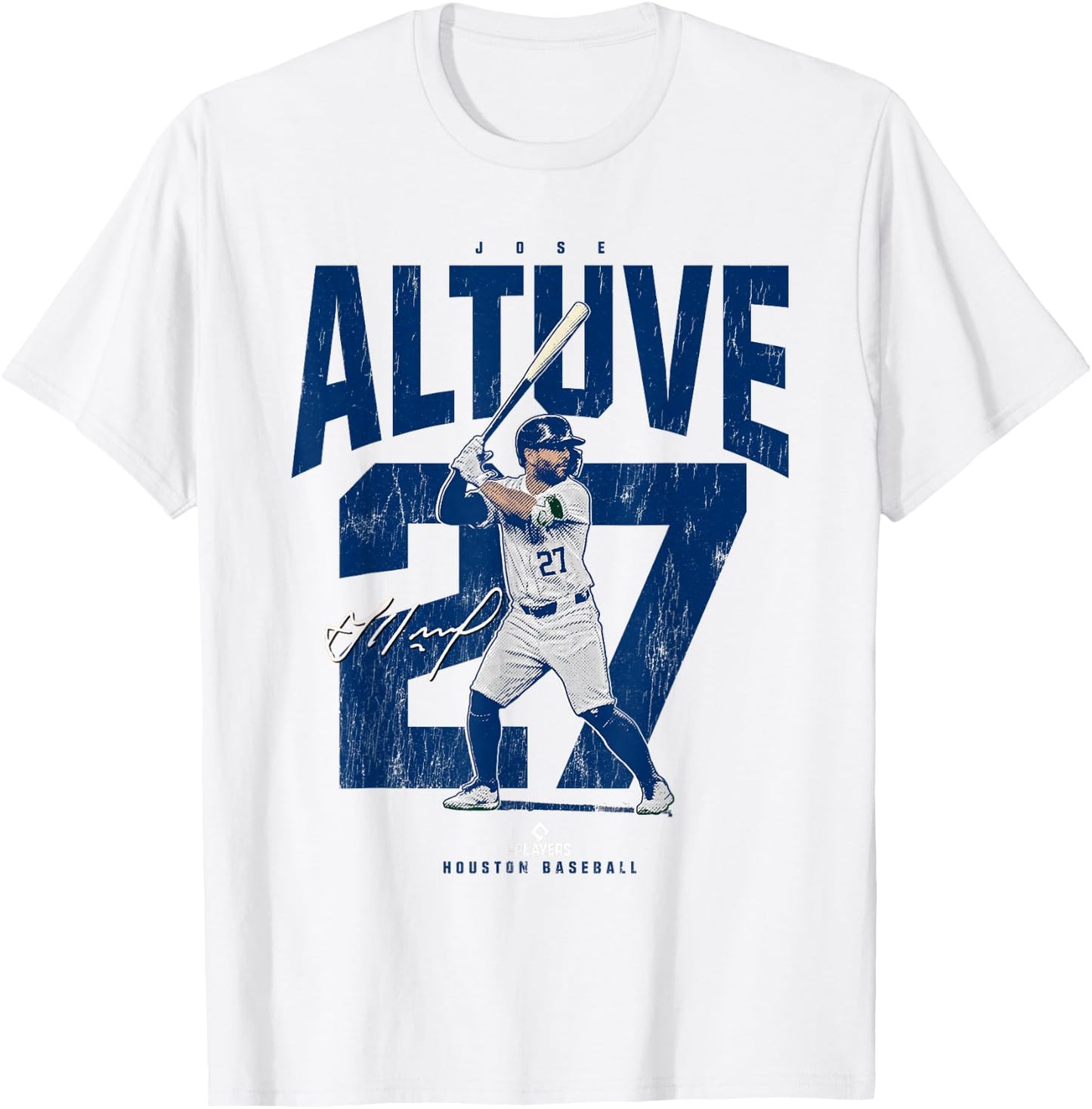 Jose Altuve | Houston Baseball Players | MLBJAL3901 T-Shirt - T-Shirt | White