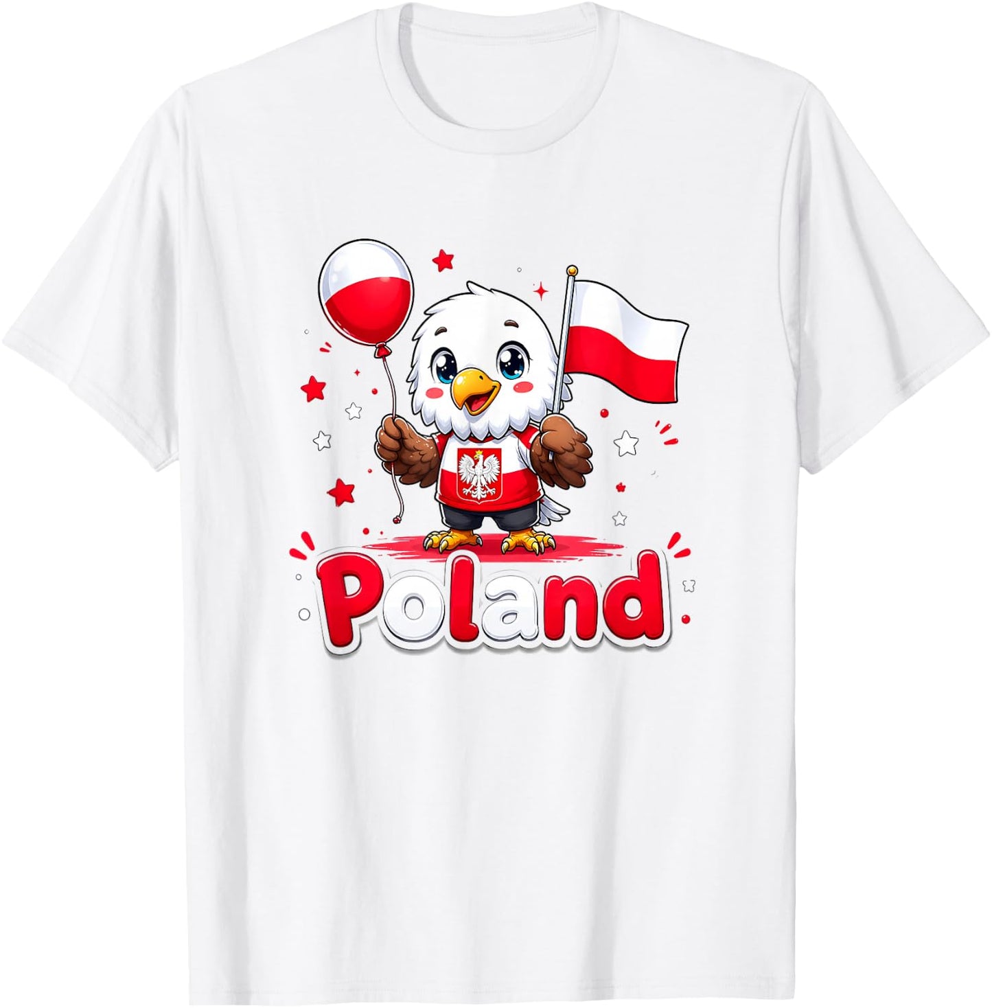 Polen Kinder, Polnische Kleidung, Polen Shirt für Mädchen T-Shirt - T-Shirt | White