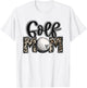 Golf Mom Leopard Mama Golfing Lover Golf Player Mother's Day T-Shirt - T-Shirt | White