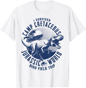 Jurassic World: Camp Cretaceous I Survived Dino Field Trip T-Shirt - T-Shirt | White
