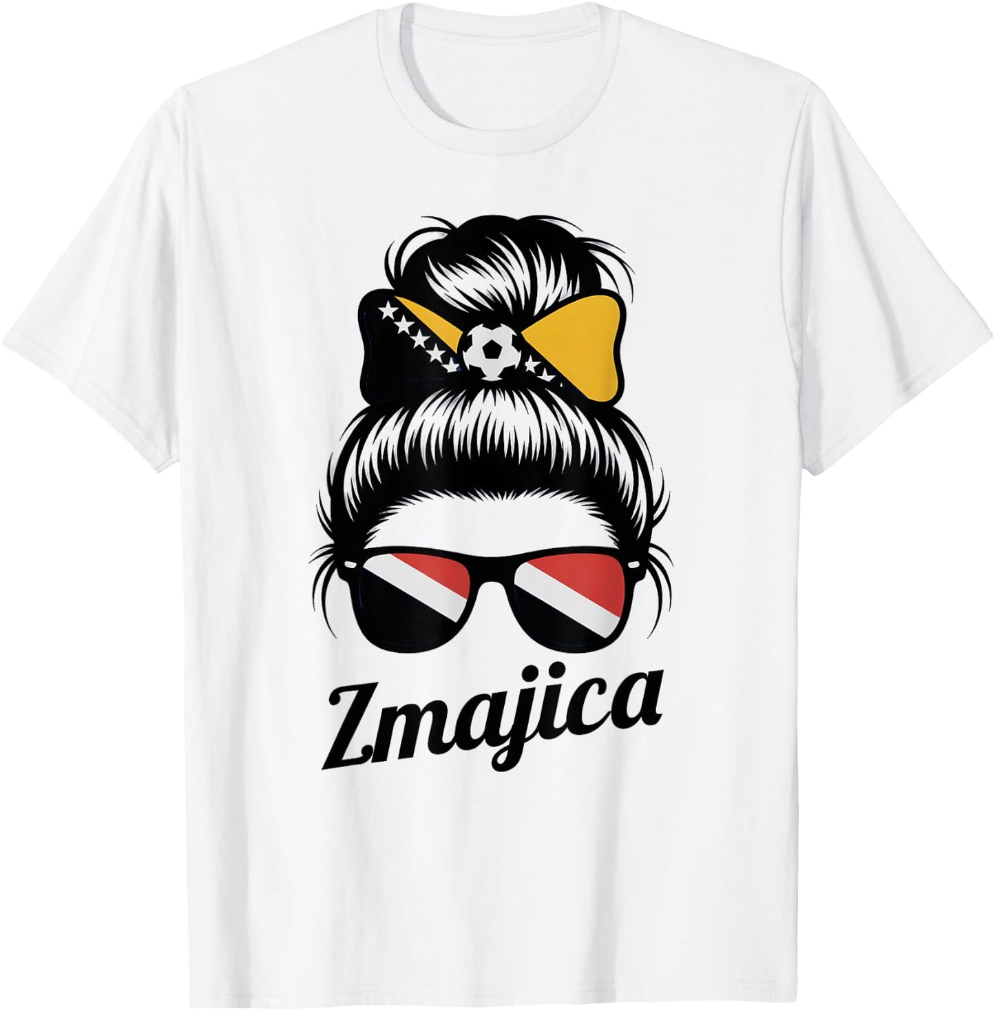Proud ZMAJICA Bosnian Zmajice Girl Game Day Hajmo Bosno Mom T-Shirt - T-Shirt | White
