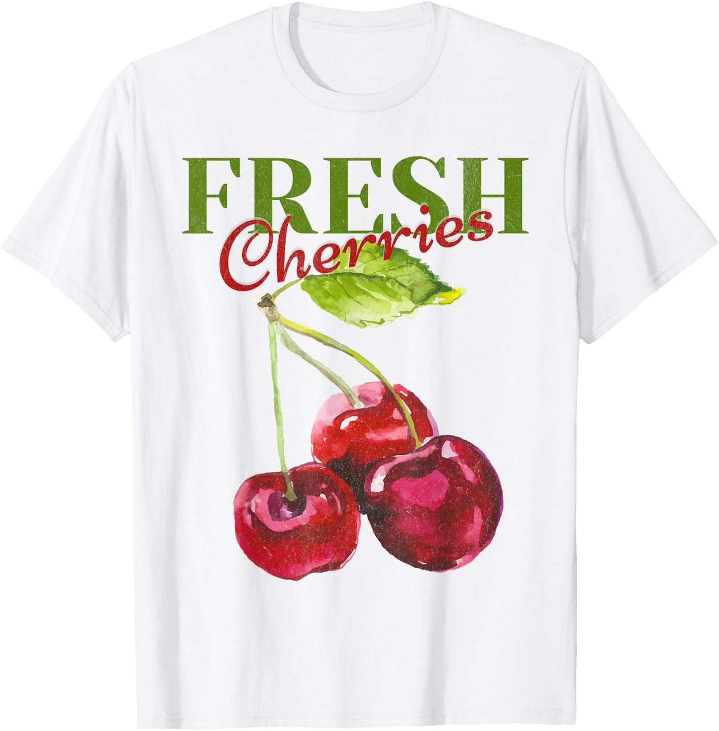 Fresh Cherries Homestead Homegrown Farmhouse Farmer T-Shirt - T-Shirt | White