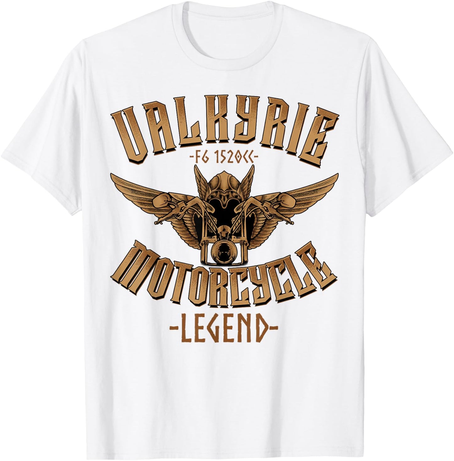 Valkyrie F6 1520cc Motorcycle Legend Biker T-Shirt - T-Shirt | White