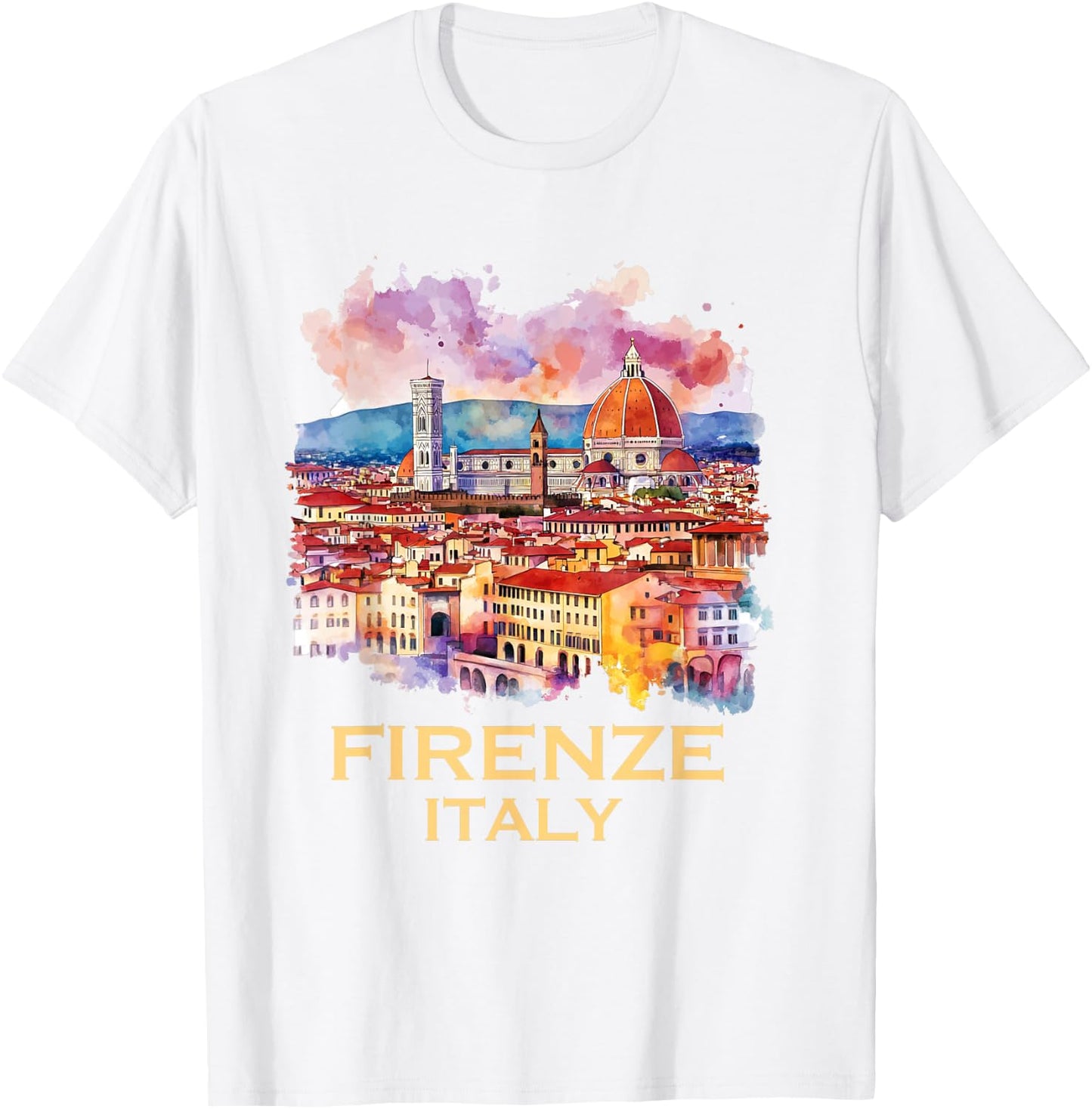 Firenze Italy Souvenirs Skyline Souvenir From Florence Italy T-Shirt - T-Shirt | White