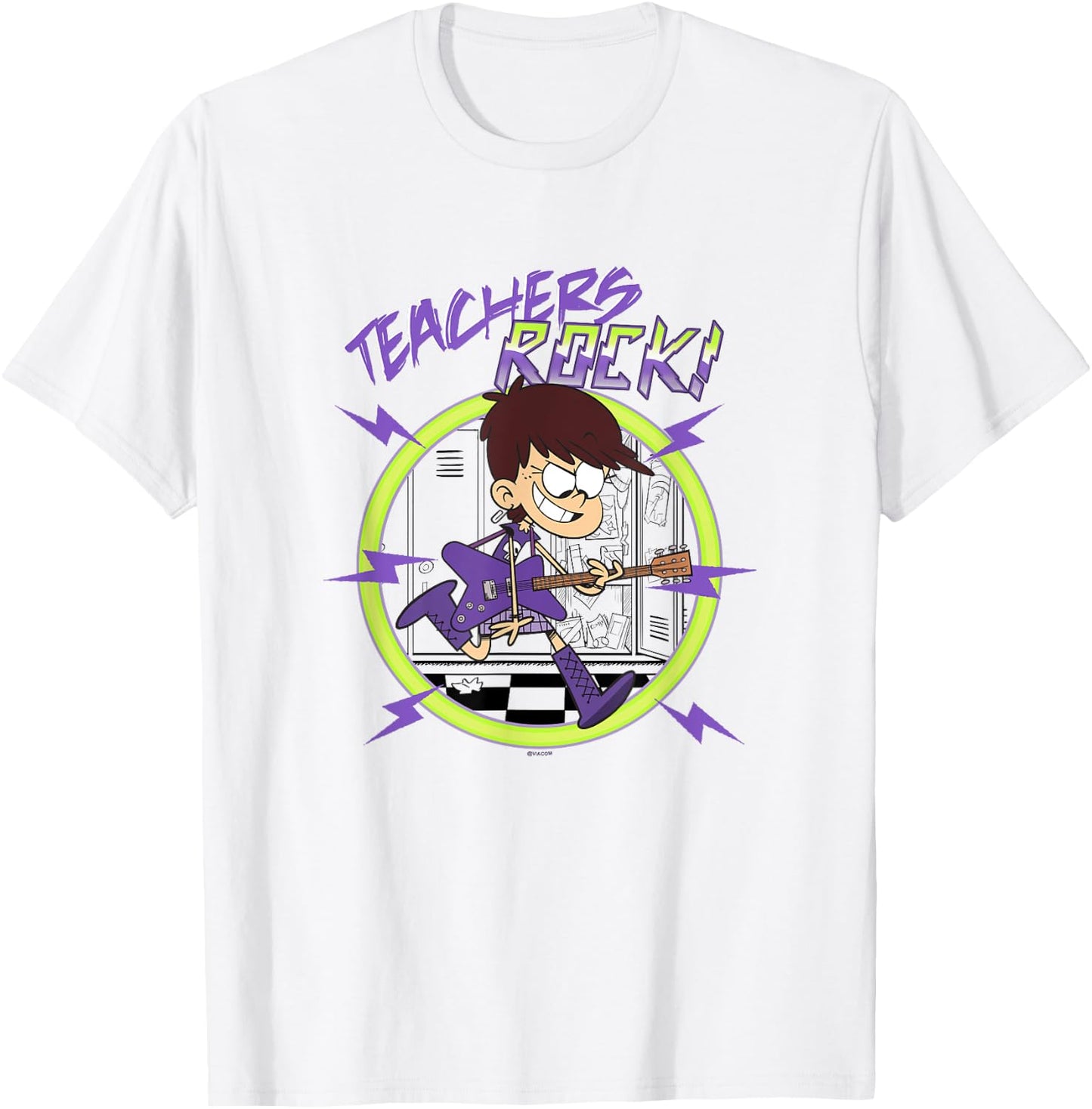 The Loud House Teachers Rock! Luna Loud Epic Portrait T-Shirt - T-Shirt | White
