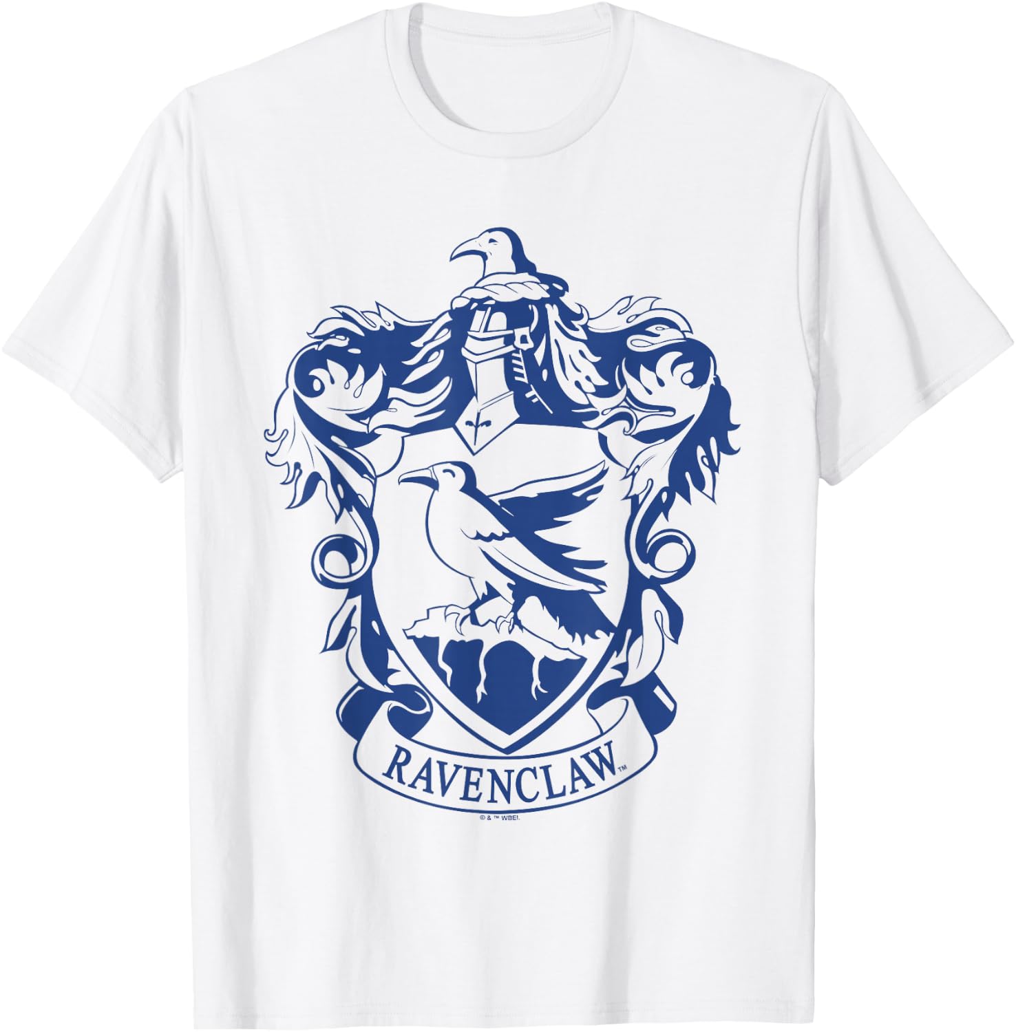 Harry Potter Ravenclaw One Color Crest T-Shirt - T-Shirt | White