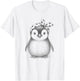 Cute Penguin Lover Design And Girls T-Shirt - T-Shirt | White