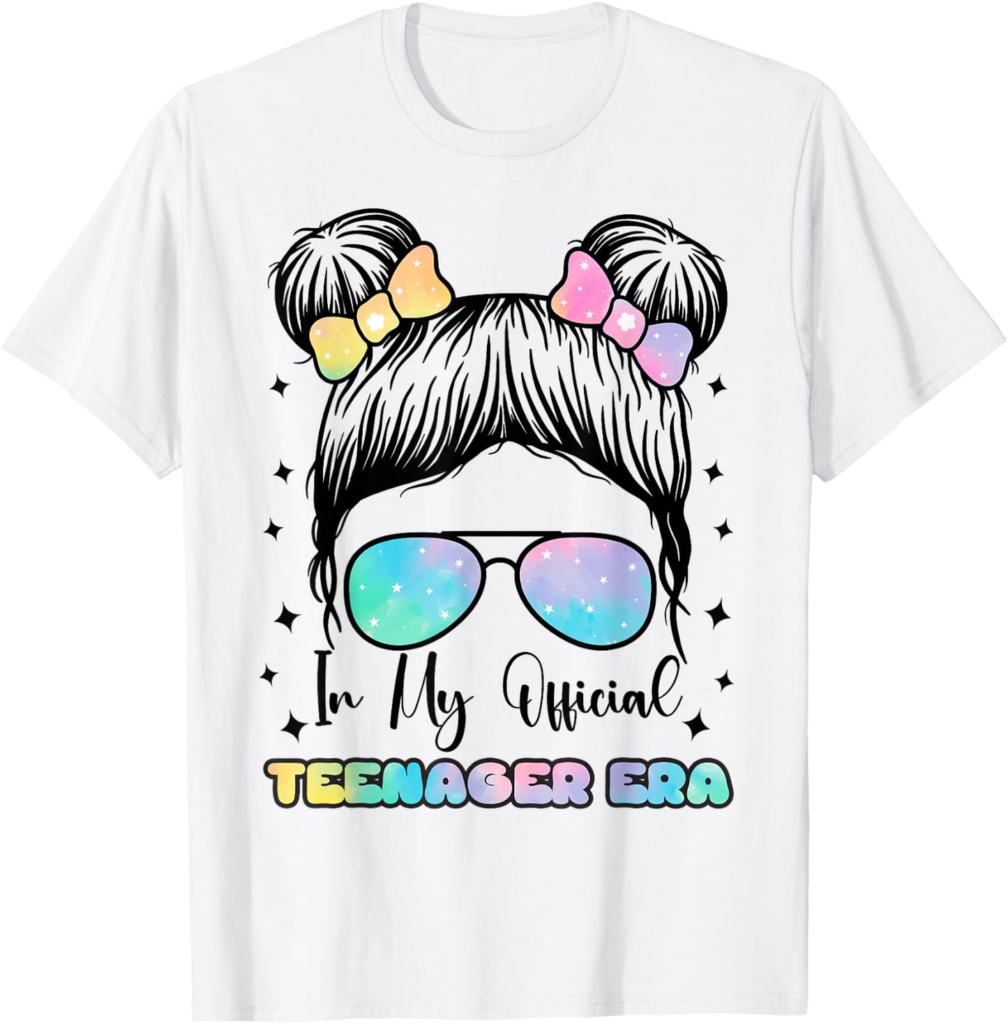 In My Official Teenager Era - 13th Birthday , gray T-Shirt - T-Shirt | White