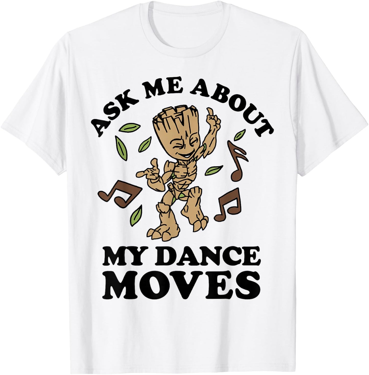 Marvel Guardians of The Galaxy Groot Ask Me About My Dance Small T-Shirt - T-Shirt | White