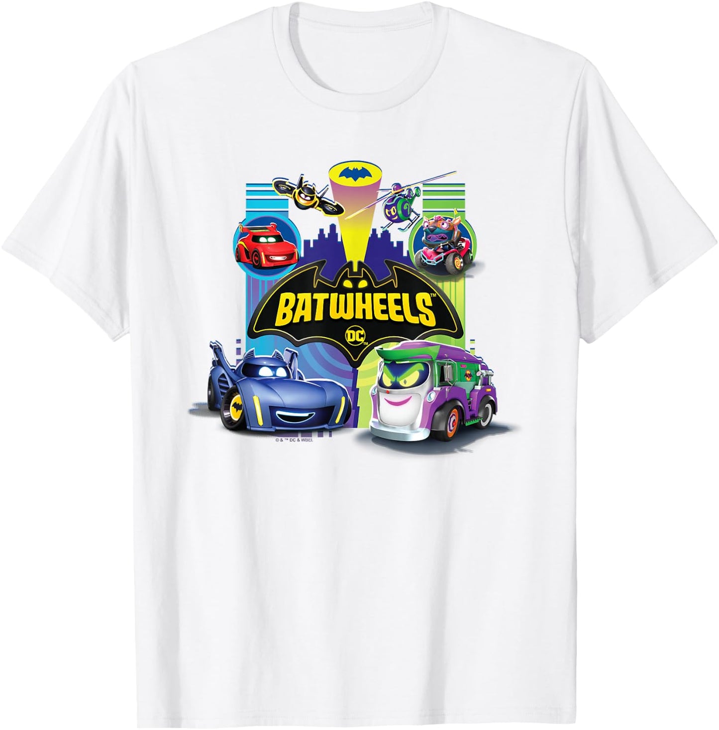 Batman Batwheels Team vs Team T-Shirt - T-Shirt | White