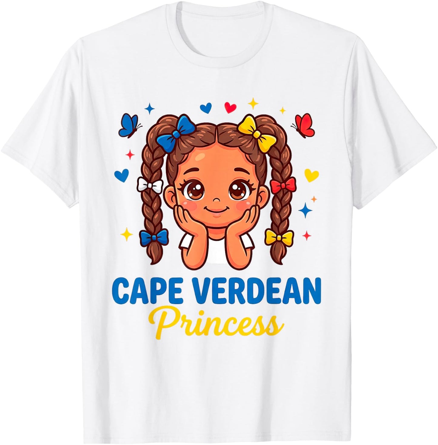Cape Verde for Girl Cape Verdean Travel Graphic T-Shirt - T-Shirt | White