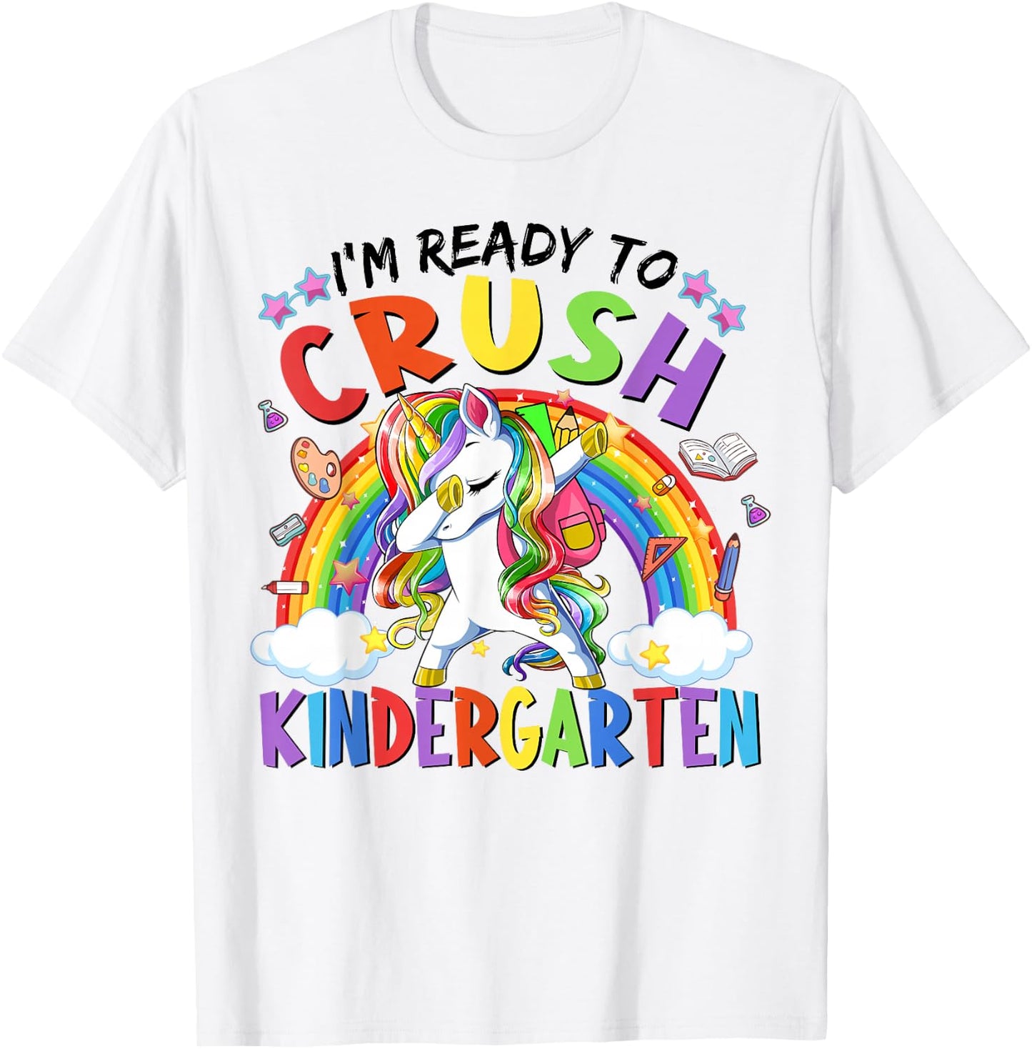 Kids Girl Crush Kindergarten Teacher First Day Back School T-Shirt - T-Shirt | White