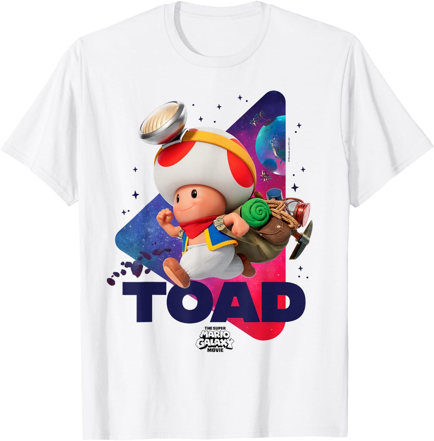 The Super Mario Galaxy Movie Toad Galaxy Run T-Shirt - T-Shirt | White