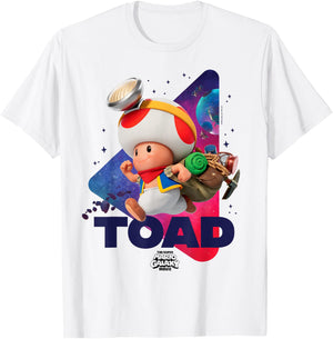 The Super Mario Galaxy Movie Toad Galaxy Run T-Shirt - T-Shirt | White