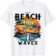 Funny Summer,Waves,Surf.Life Is A Beach Make Some Waves Women Kids T-Shirt - T-Shirt | White