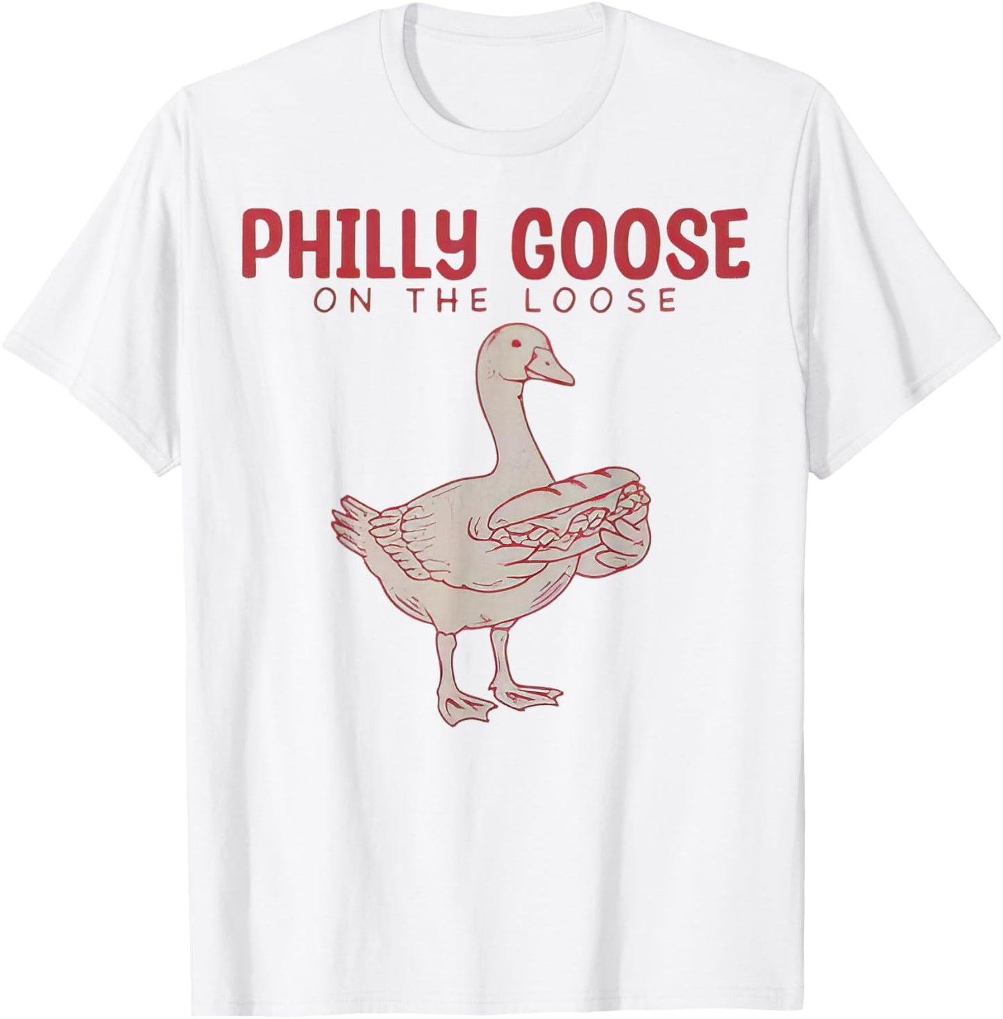 Philly Goose On The Loose T-Shirt - T-Shirt | White