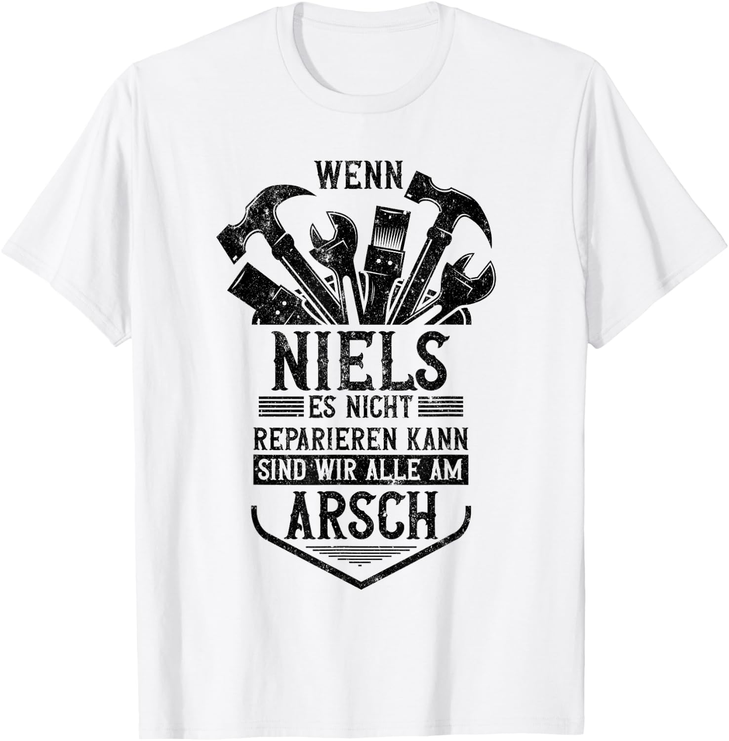 Niels Vorname Name Lustiges Niels T-Shirt - T-Shirt | White