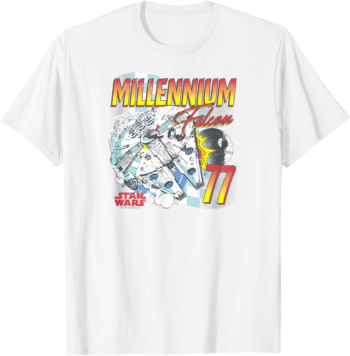 Star Wars - Millennium Falcon Facing T-Shirt - T-Shirt | White