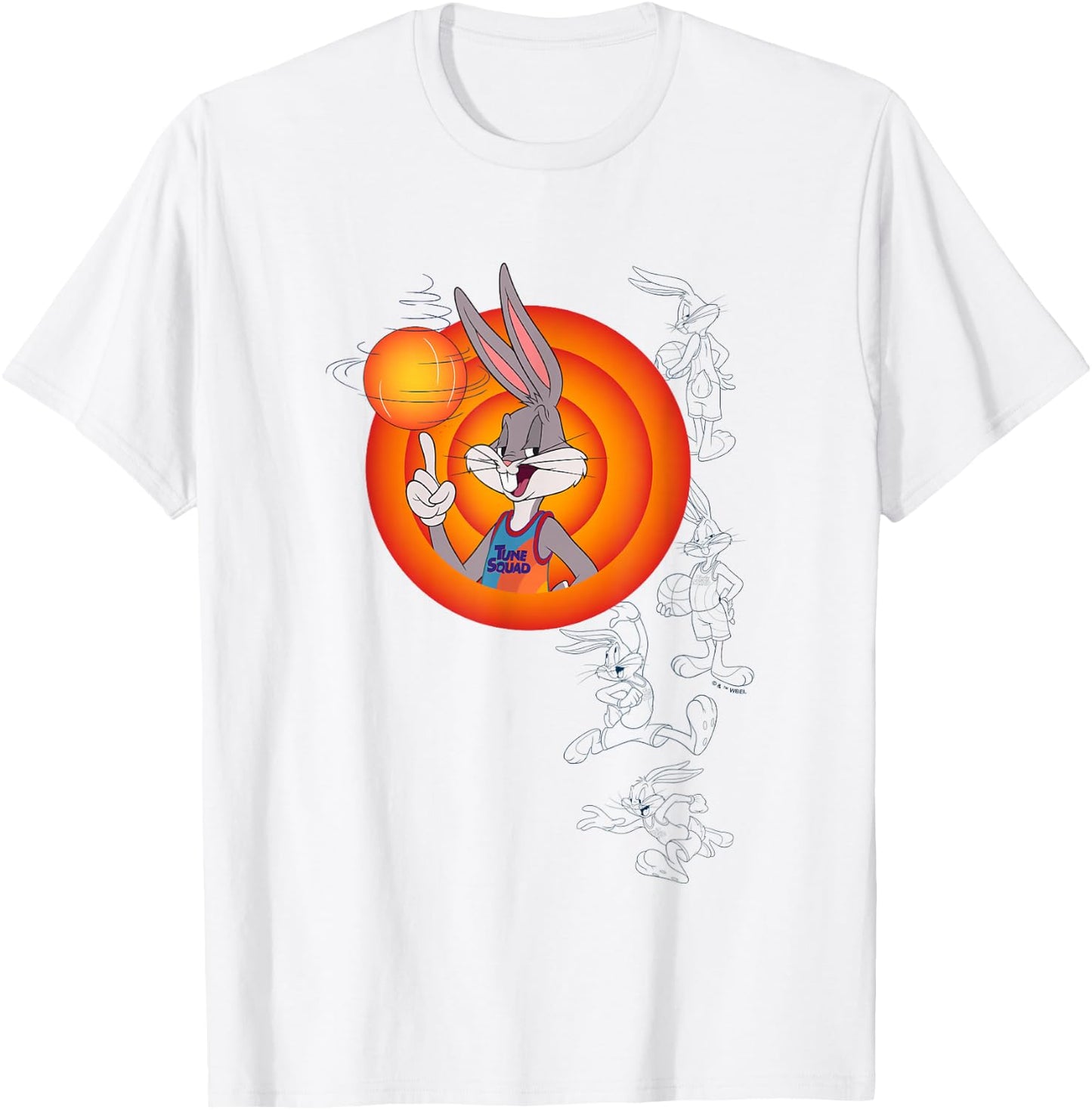 Space Jam: A New Legacy Best Player Bugs Bunny Chest Frame T-Shirt - T-Shirt | White