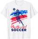 Play Like a Girl Soccer Sport Kids Girl Teen Football T-Shirt - T-Shirt | White
