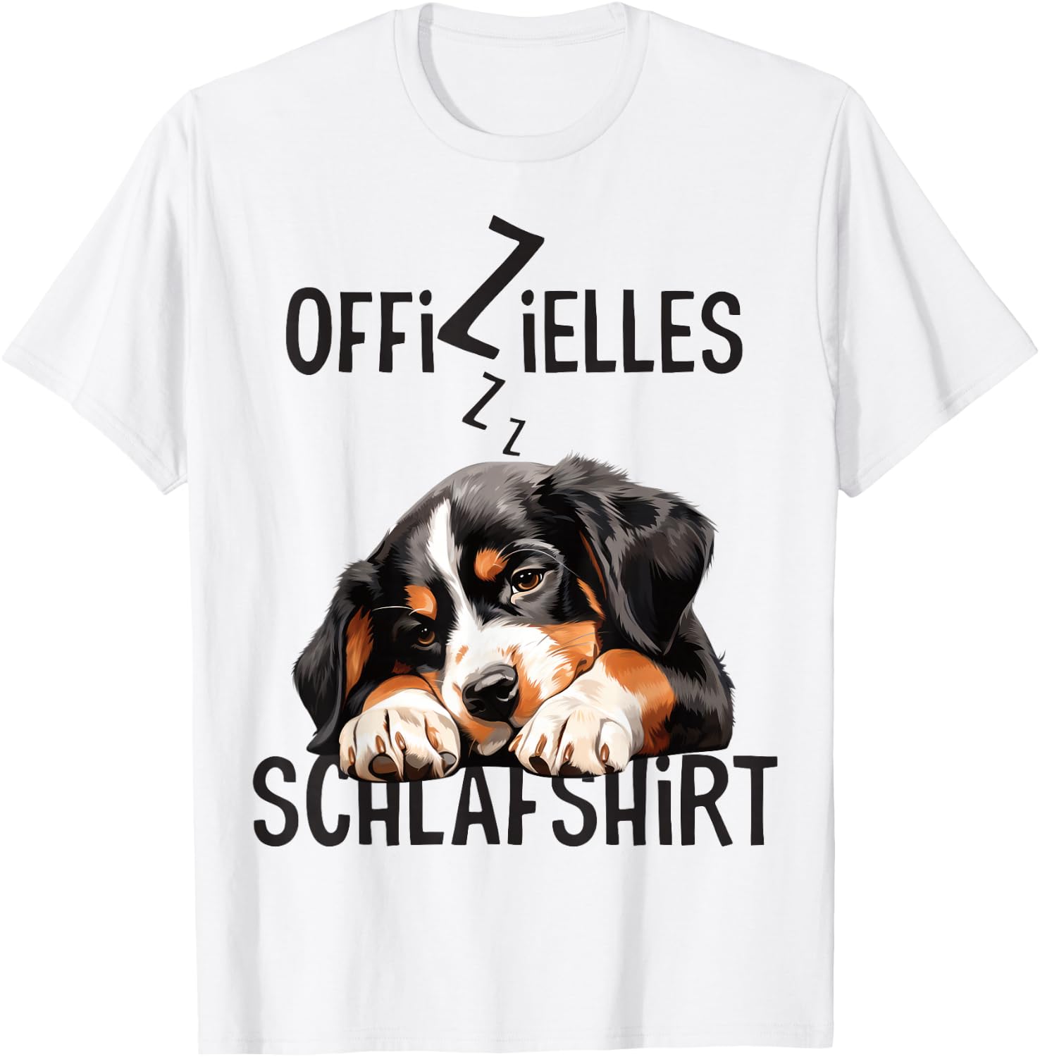 Offizielles Schlafshirt Entlebucher Sennenhund Hund Lustig T-Shirt - T-Shirt | White