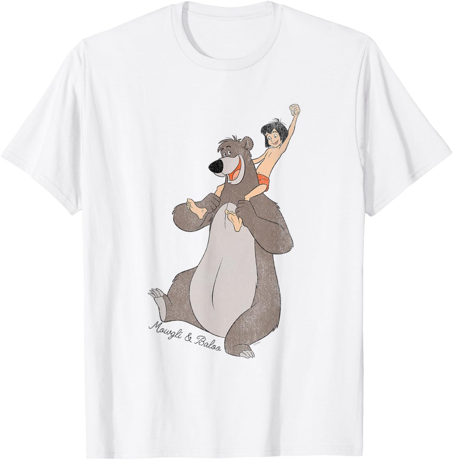 Jungle Book Mowgli And Baloo , white T-Shirt - T-Shirt | White