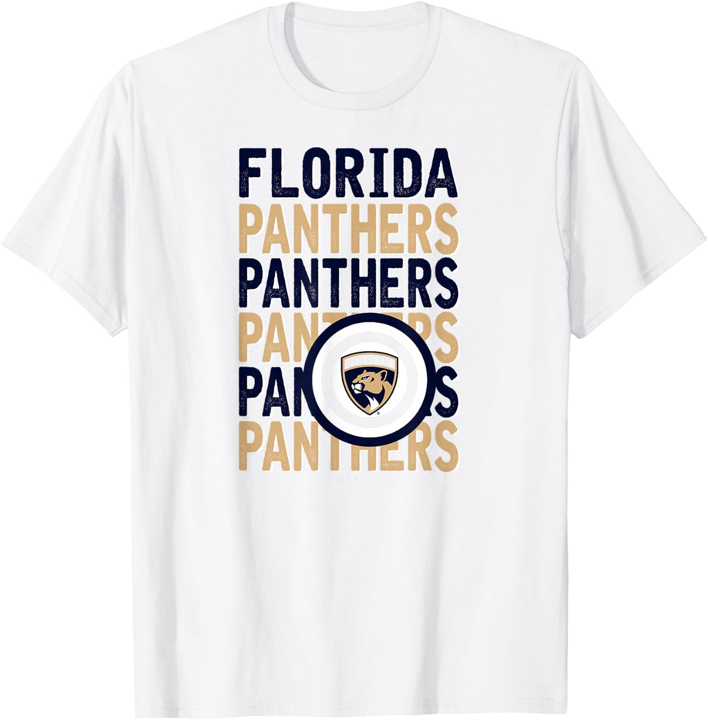 Florida Panthers Repeat Red Officially Licensed T-Shirt - T-Shirt | White