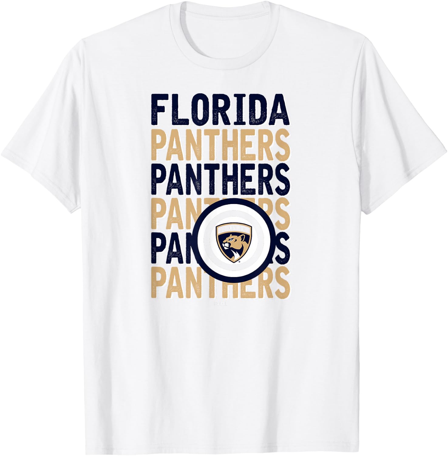 Florida Panthers Repeat Red Officially Licensed T-Shirt - T-Shirt | White