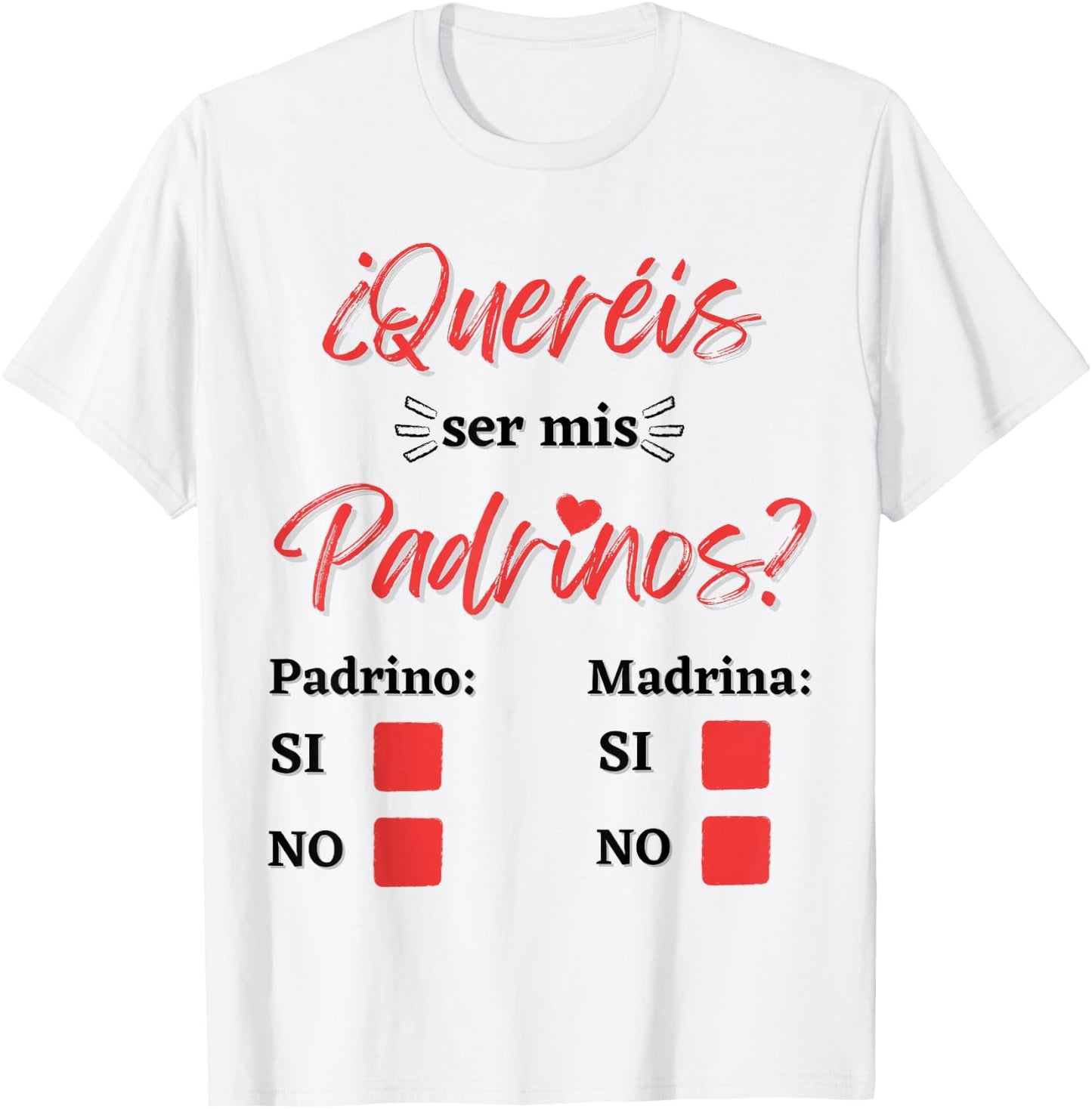 Want to be my Godparents and Godmothers T-Shirt - T-Shirt | White