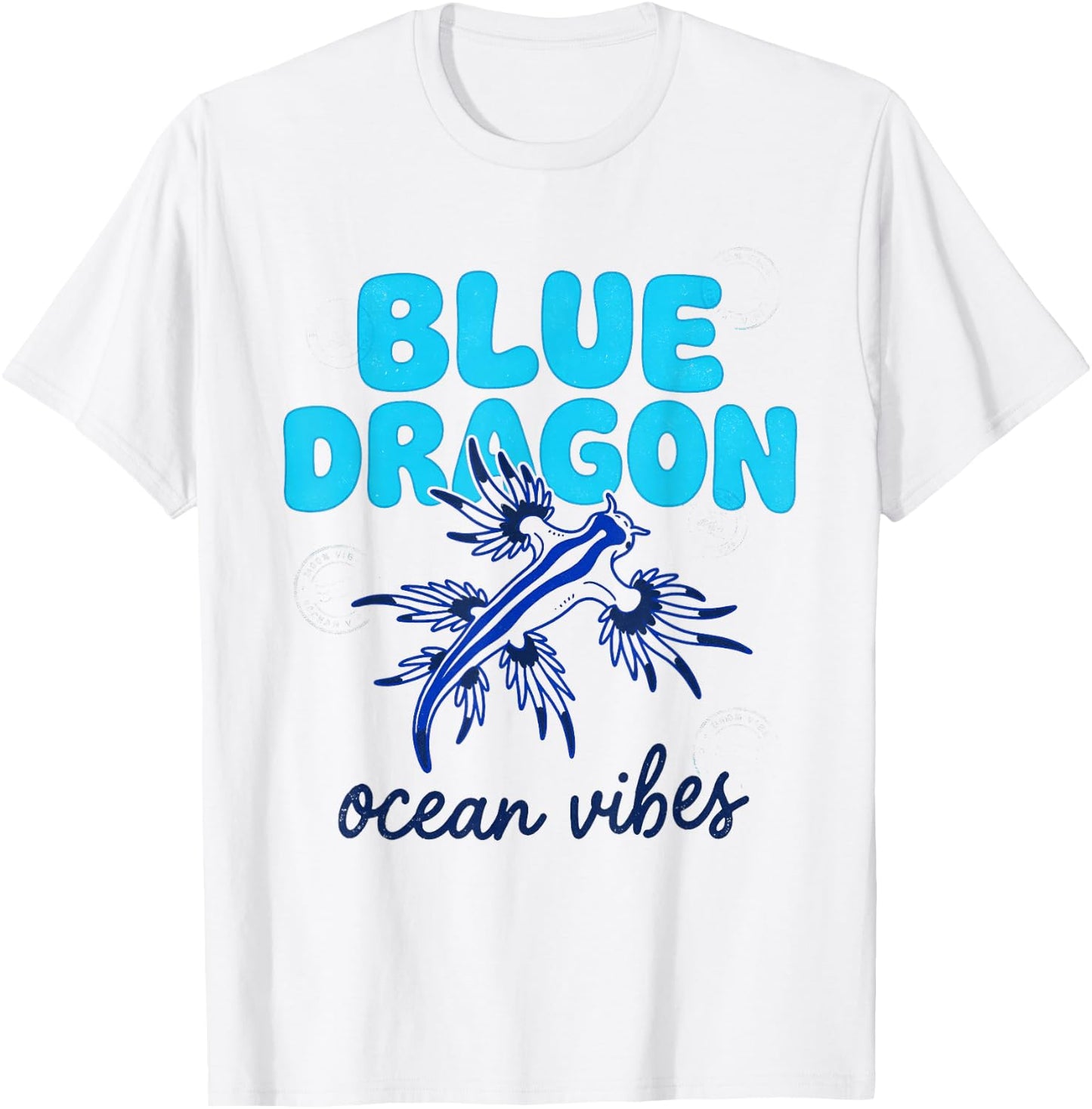 Glaucus Atlanticus Blue Dragon Sea Slug Creature T-Shirt - T-Shirt | White
