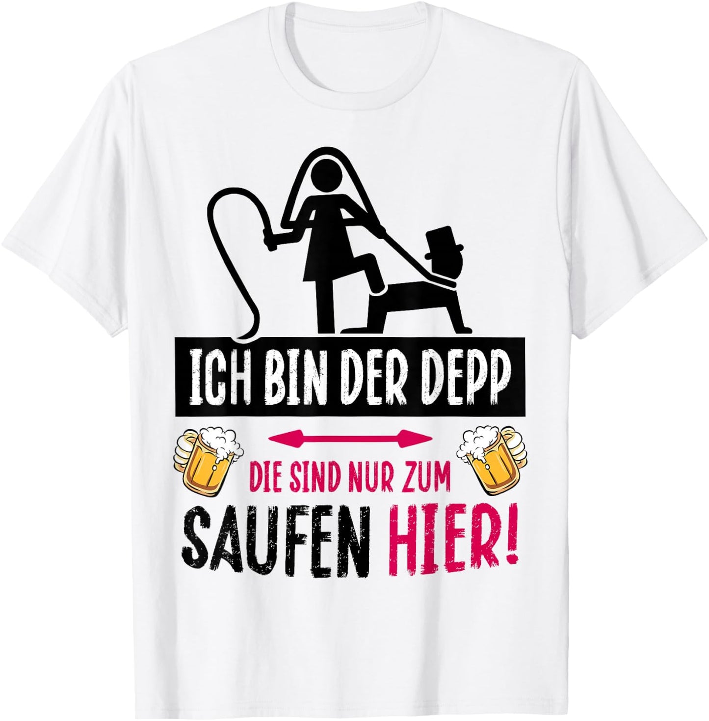 Hen Party Groom Costume Bachelor Party , pink T-Shirt - T-Shirt | White