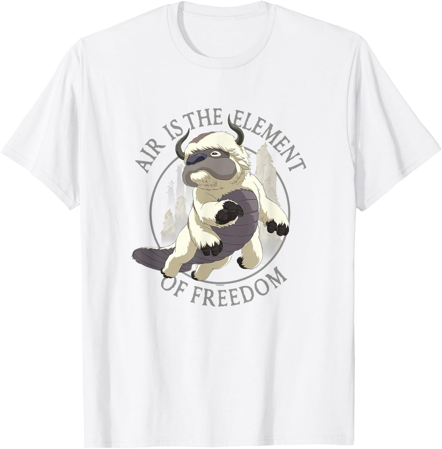 Avatar: The Last Airbender Appa Air The Element Of Freedom T-Shirt - T-Shirt | White