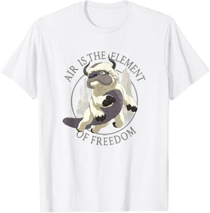 Avatar: The Last Airbender Appa Air The Element Of Freedom T-Shirt - T-Shirt | White