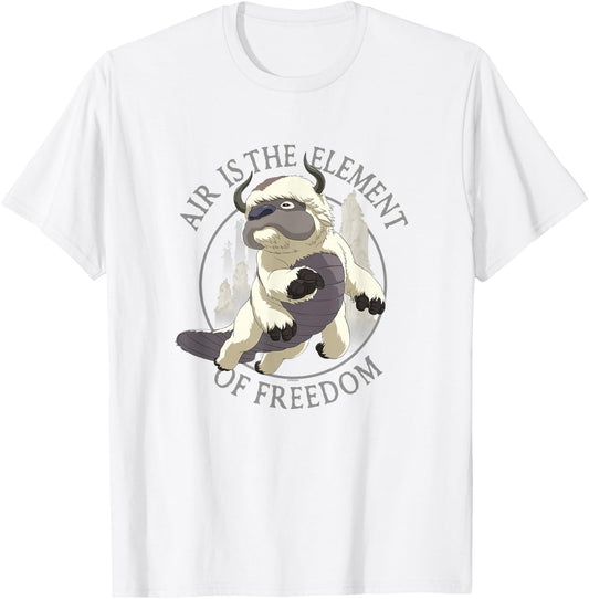 Avatar: The Last Airbender Appa Air The Element Of Freedom T-Shirt - T-Shirt | White