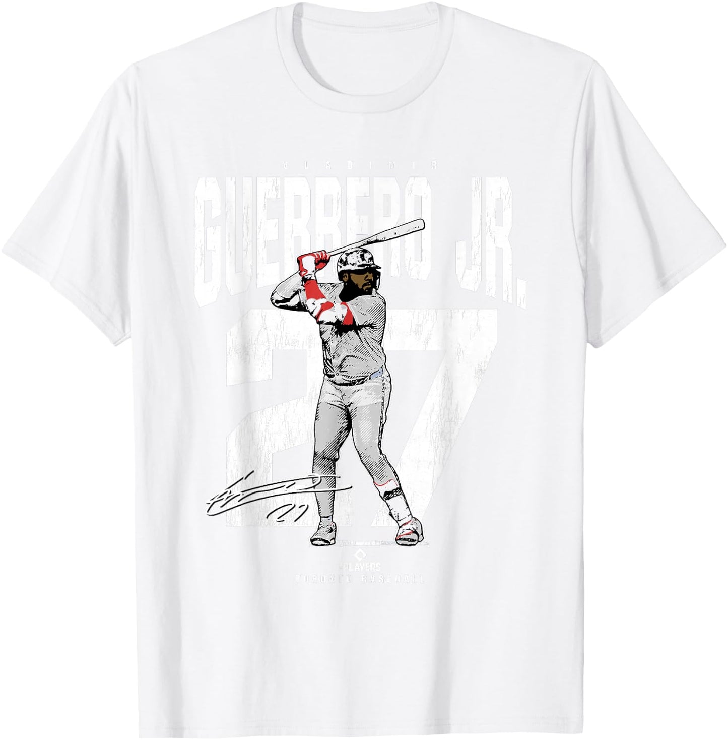 Vladimir Guerrero Jr. | Toronto Baseball Players | MLBVGU392 T-Shirt - T-Shirt | White