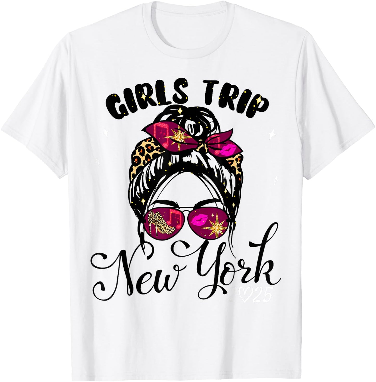 Girls Trip New York 2025 Shirt Weekend Birthday Squad T-Shirt - T-Shirt | White