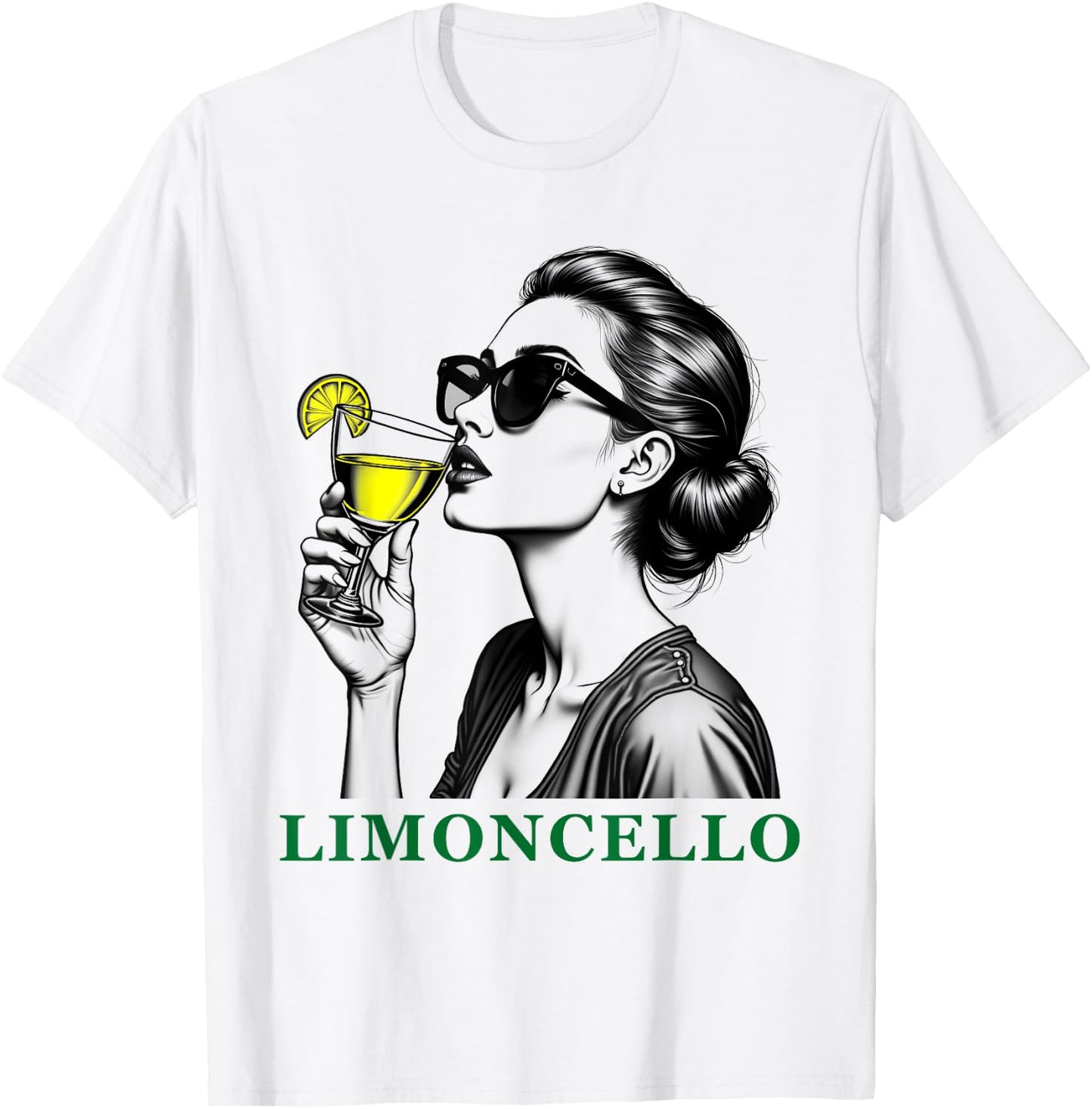 Limoncello Italian Liqueur Sicily Lemon Summer Cocktail T-Shirt - T-Shirt | White