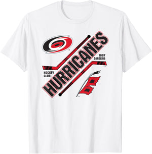 Carolina Hurricanes Force Heather Gray Officially Licensed T-Shirt - T-Shirt | White