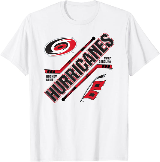 Carolina Hurricanes Force Heather Gray Officially Licensed T-Shirt - T-Shirt | White