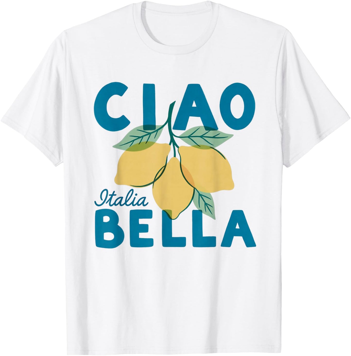 Ciao Bella Italian Lemon T-Shirt - T-Shirt | White
