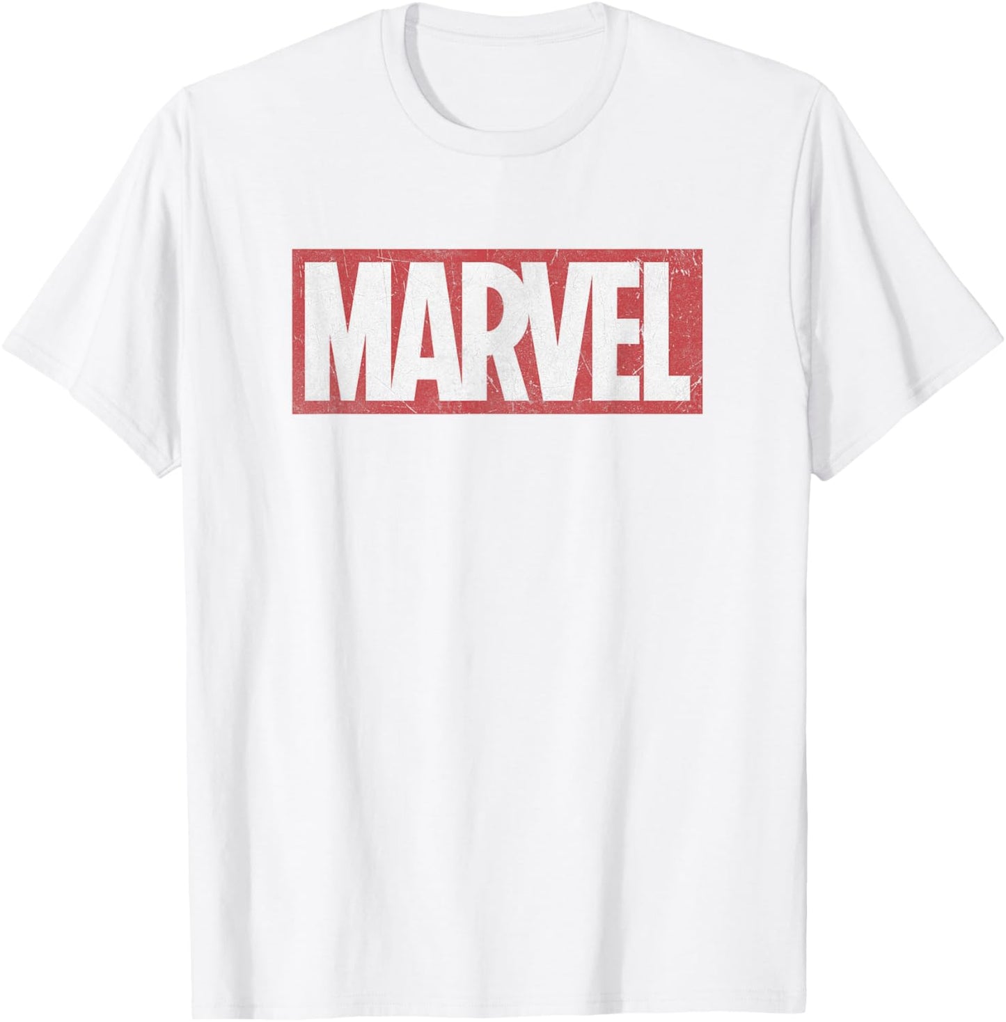 Marvel Classic Distressed Logo Graphic C2 Small T-Shirt - T-Shirt | White