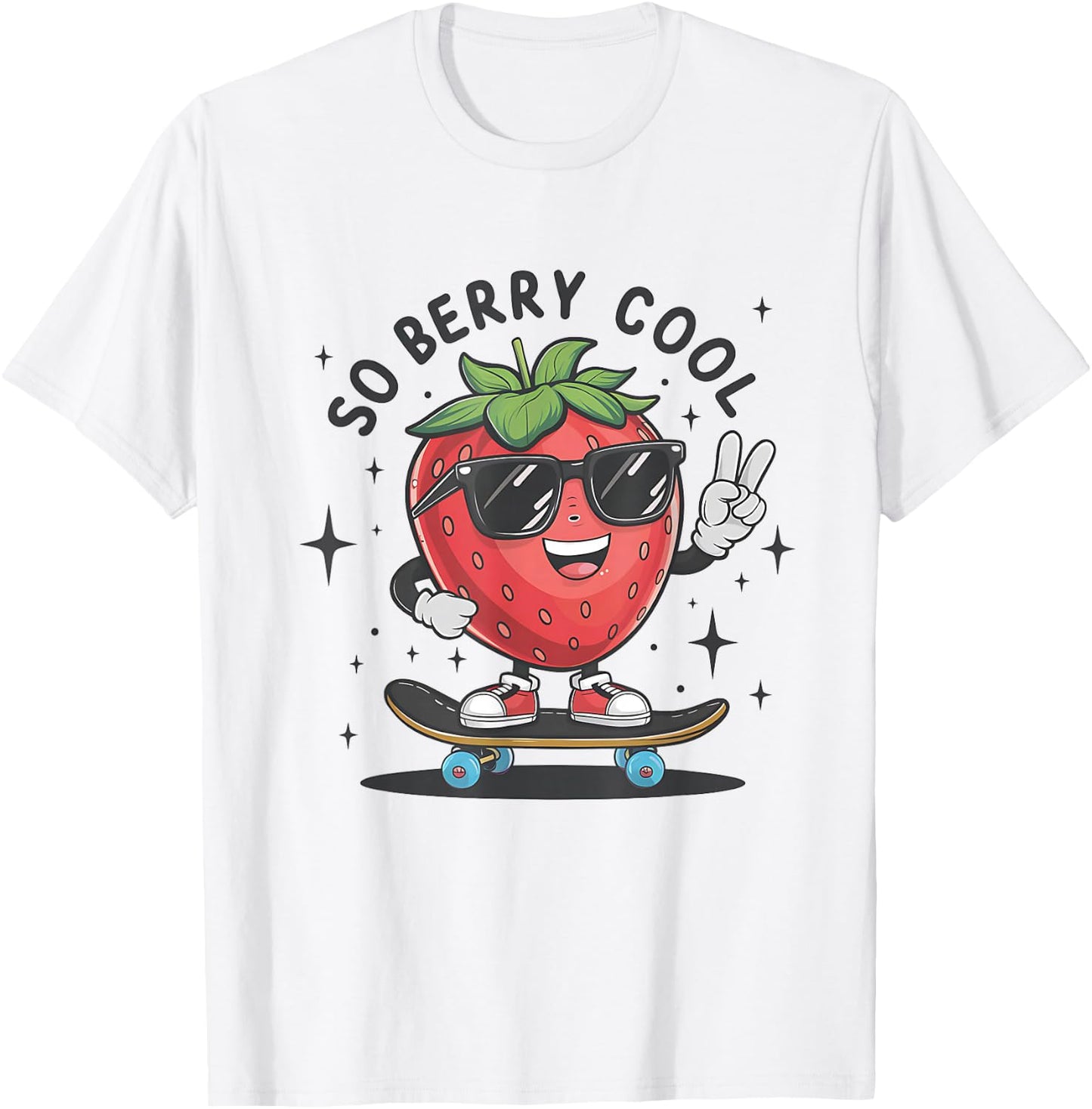 So Berry Cool Fruit Lover Strawberry Season For Boy T-Shirt - T-Shirt | White