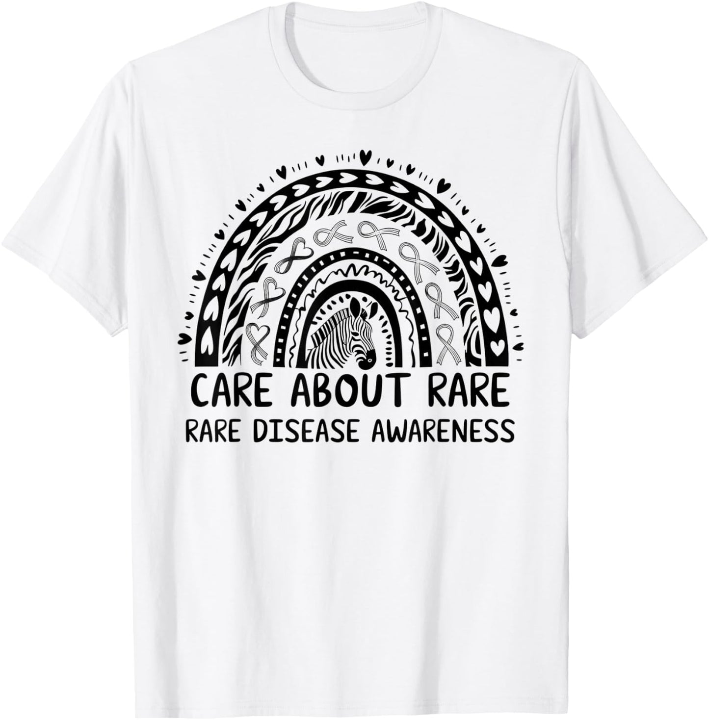 Rare Disease Day 2026 Shirt - Care Rare Disease Awareness T-Shirt - T-Shirt | White