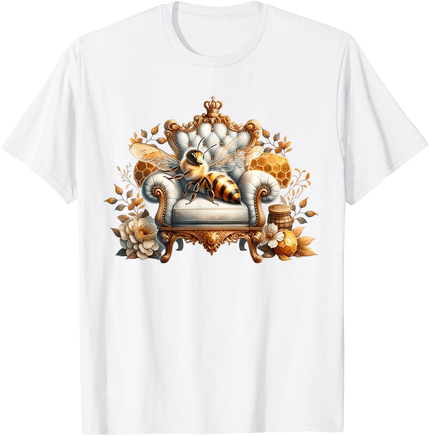 Yellow Bee Accessories Bee Keepers And Queen Bee T-Shirt - T-Shirt | White