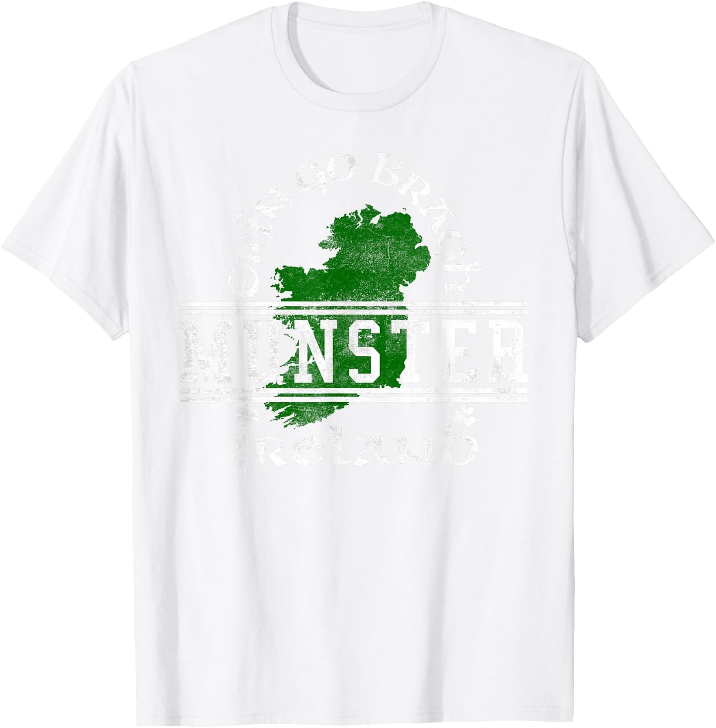 Munster Ireland Distressed T-Shirt - T-Shirt | White